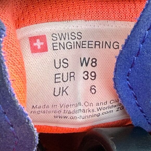 ON Cloud X Running Sneakers Shoes Red/Flash Women's size 8 - Picture 12 of 14